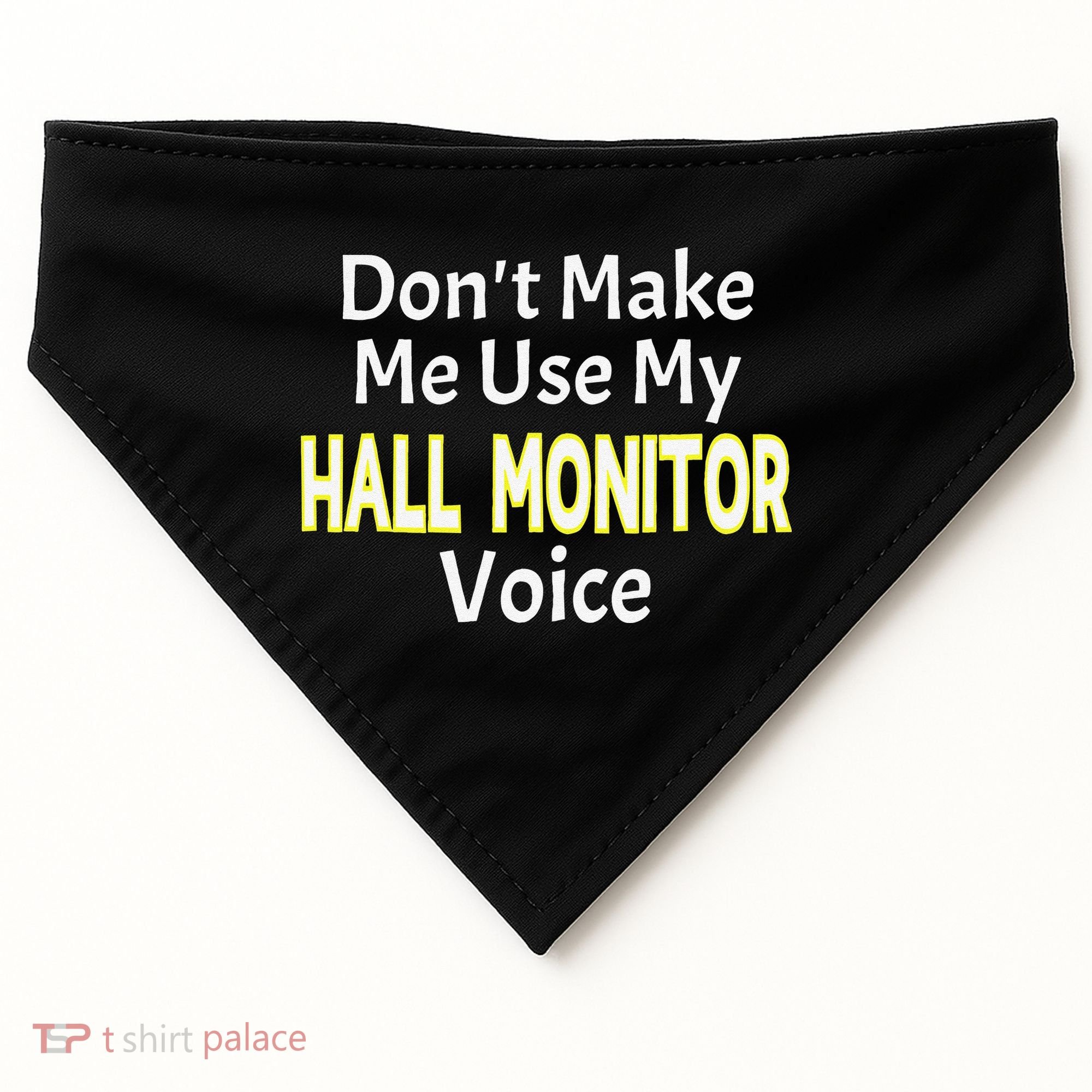 First Day Of School Hall Monitor USA-Made Doggie Bandana