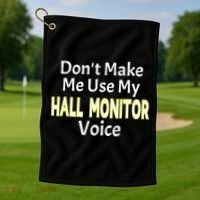 First Day Of School Hall Monitor Golf Towel thumb 1