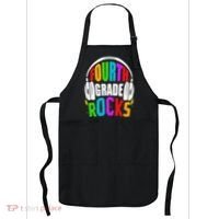 First Day Of 4th Grade Rocks Back To School Teacher Apron thumb 0