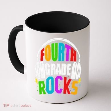 First Day Of 4th Grade Rocks Back To School Teacher Coffee Mug
