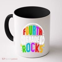 First Day Of 4th Grade Rocks Back To School Teacher Coffee Mug thumb 0