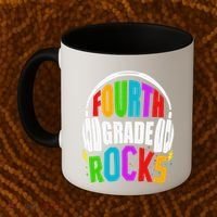 First Day Of 4th Grade Rocks Back To School Teacher Coffee Mug thumb 2