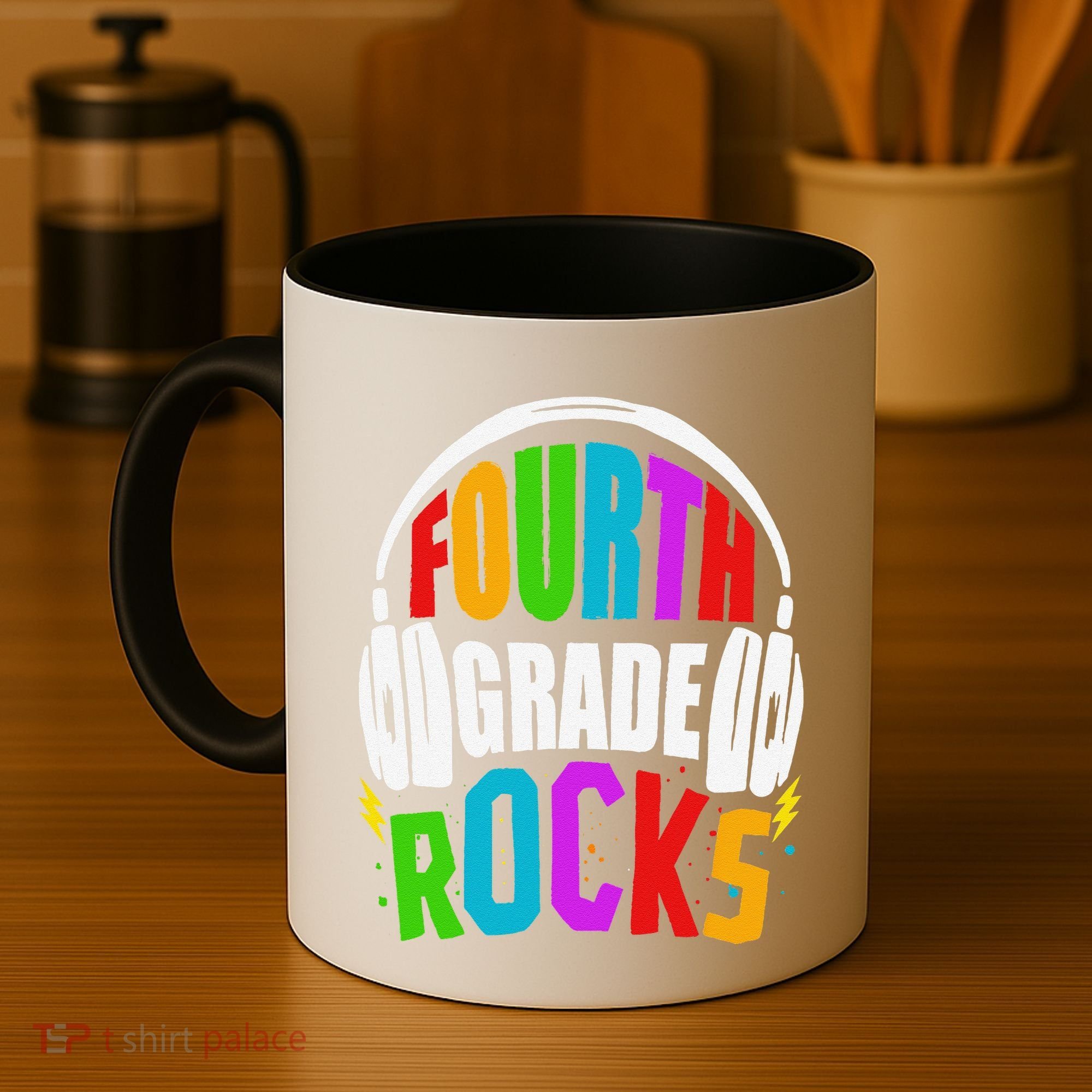 First Day Of 4th Grade Rocks Back To School Teacher Coffee Mug