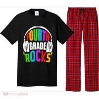 First Day Of 4th Grade Rocks Back To School Teacher Pajama Set thumb 0