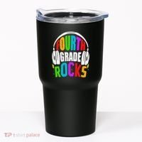 First Day Of 4th Grade Rocks Back To School Teacher Tumbler thumb 0