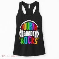 First Day Of 4th Grade Rocks Back To School Teacher Women's Tank Top thumb 0