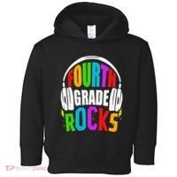 First Day Of 4th Grade Rocks Back To School Teacher Toddler Hoodie thumb 0