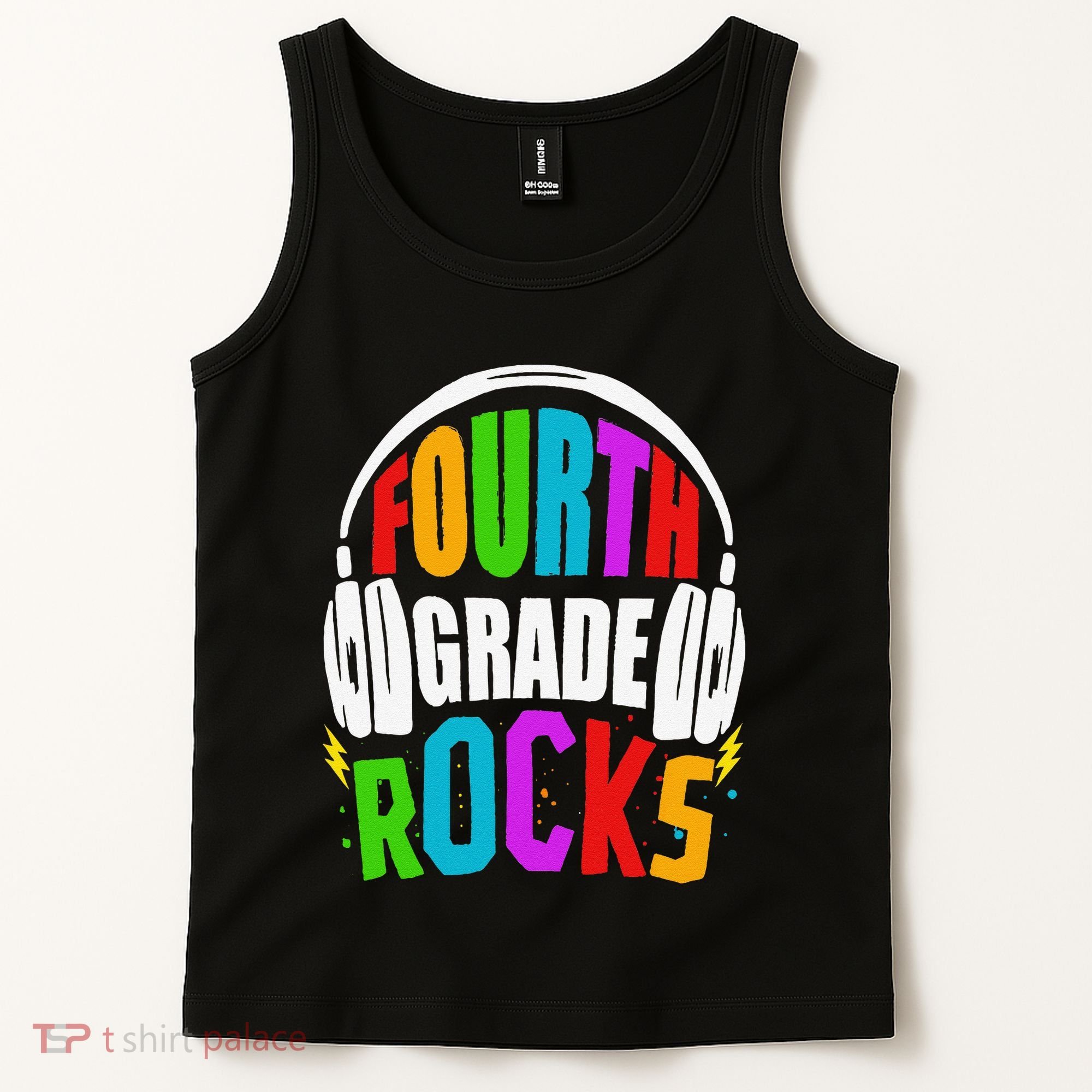 First Day Of 4th Grade Rocks Back To School Teacher Tank Top
