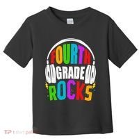 First Day Of 4th Grade Rocks Back To School Teacher Toddler T-Shirt thumb 0