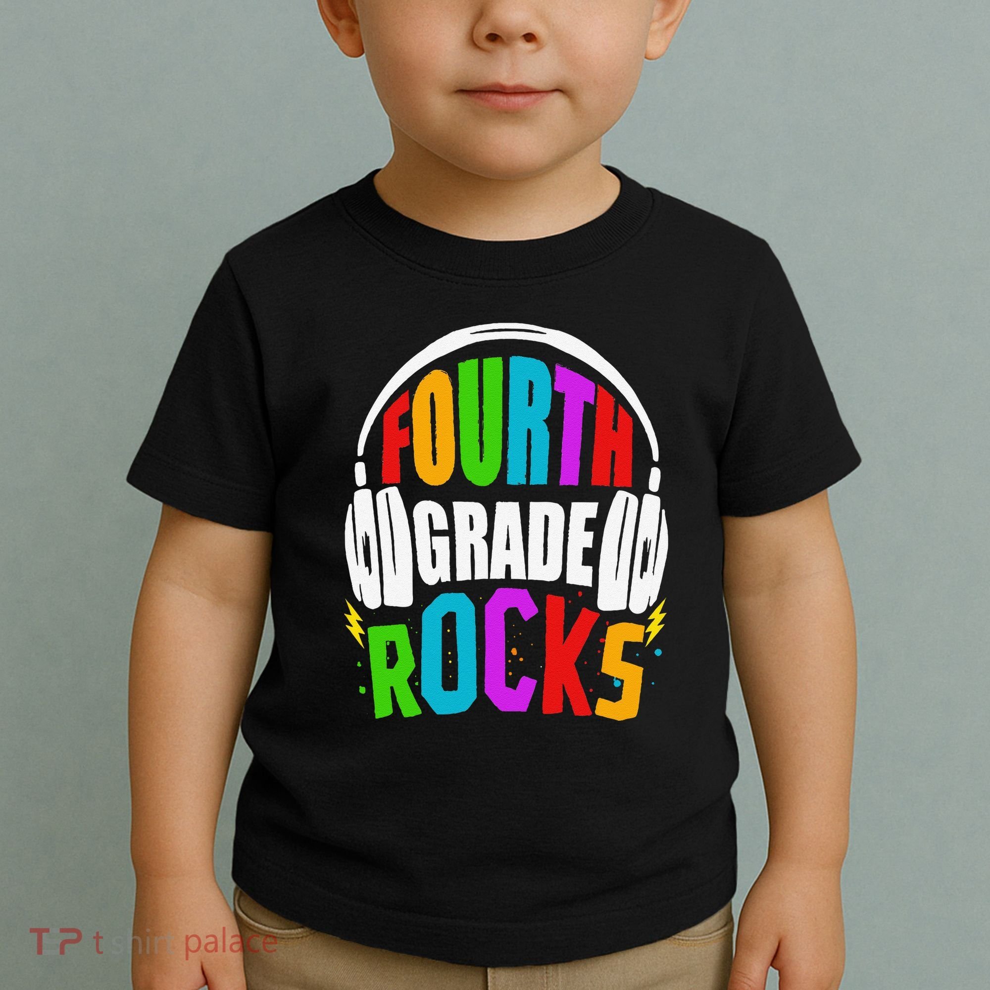First Day Of 4th Grade Rocks Back To School Teacher Toddler T-Shirt