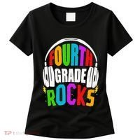 First Day Of 4th Grade Rocks Back To School Teacher Women's T-Shirt thumb 0