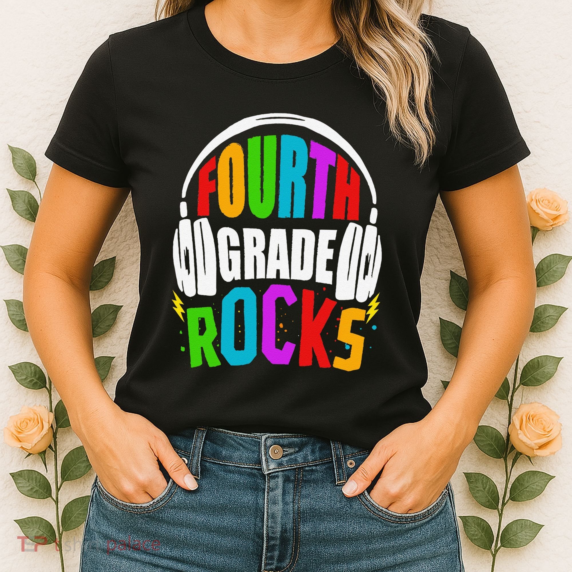 First Day Of 4th Grade Rocks Back To School Teacher Women's T-Shirt