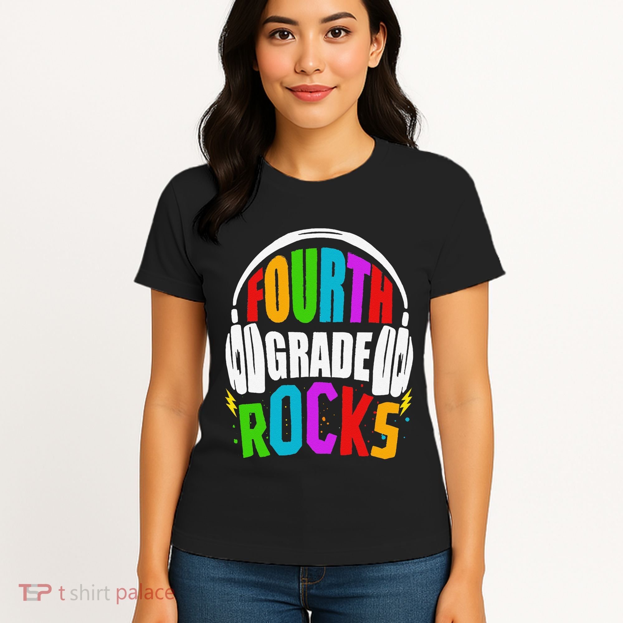 First Day Of 4th Grade Rocks Back To School Teacher Women's T-Shirt