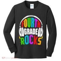 First Day Of 4th Grade Rocks Back To School Teacher Kids Long Sleeve Shirt thumb 0