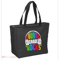 First Day Of 4th Grade Rocks Back To School Teacher Tote Bag thumb 2