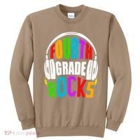 First Day Of 4th Grade Rocks Back To School Teacher Sweatshirt thumb 0
