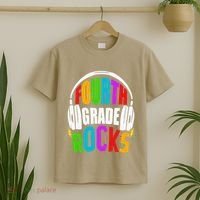 First Day Of 4th Grade Rocks Back To School Teacher T-Shirt thumb 2
