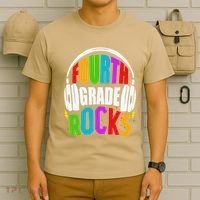 First Day Of 4th Grade Rocks Back To School Teacher T-Shirt thumb 6