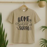 First Day Of School Homeschool Squad Teacher T-Shirt thumb 2