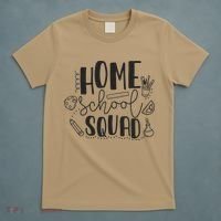 First Day Of School Homeschool Squad Teacher T-Shirt thumb 5