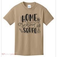 First Day Of School Homeschool Squad Teacher Kids T-Shirt thumb 0
