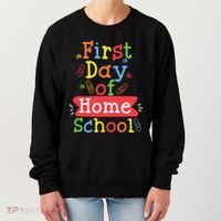 First Day Of School Homeschool Teacher Women's Sweatshirt thumb 0