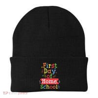 First Day Of School Homeschool Teacher Beanie thumb 0