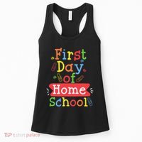 First Day Of School Homeschool Teacher Women's Tank Top thumb 0