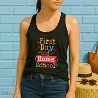 First Day Of School Homeschool Teacher Women's Tank Top thumb 2