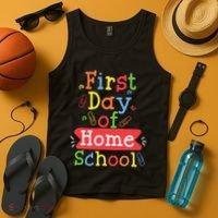 First Day Of School Homeschool Teacher Tank Top thumb 4