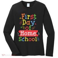 First Day Of School Homeschool Teacher Women's Long Sleeve Shirt thumb 0