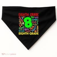 First Day Of Eighth 8th Grade Back To School Teacher Student USA-Made Doggie Bandana thumb 0