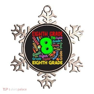 First Day Of Eighth 8th Grade Back To School Teacher Student Ornament