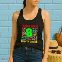 First Day Of Eighth 8th Grade Back To School Teacher Student Women's Tank Top thumb 2