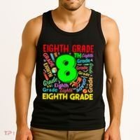First Day Of Eighth 8th Grade Back To School Teacher Student Tank Top thumb 3