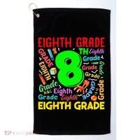 First Day Of Eighth 8th Grade Back To School Teacher Student Golf Towel thumb 0
