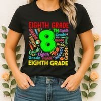 First Day Of Eighth 8th Grade Back To School Teacher Student Women's T-Shirt thumb 2