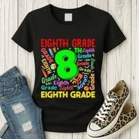First Day Of Eighth 8th Grade Back To School Teacher Student Women's T-Shirt thumb 3
