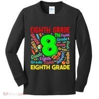 First Day Of Eighth 8th Grade Back To School Teacher Student Kids Long Sleeve Shirt thumb 0