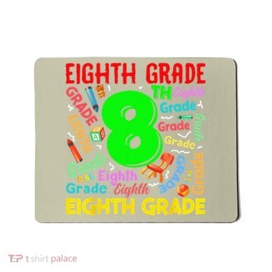 First Day Of Eighth 8th Grade Back To School Teacher Student Mousepad