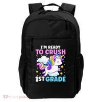 First Day Of School Im Ready To Crush 1st Grade Unicorn Backpack thumb 0