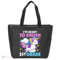 First Day Of School Im Ready To Crush 1st Grade Unicorn Tote Bag thumb 0