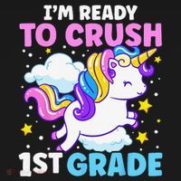 First Day Of School Im Ready To Crush 1st Grade Unicorn Tote Bag thumb 4