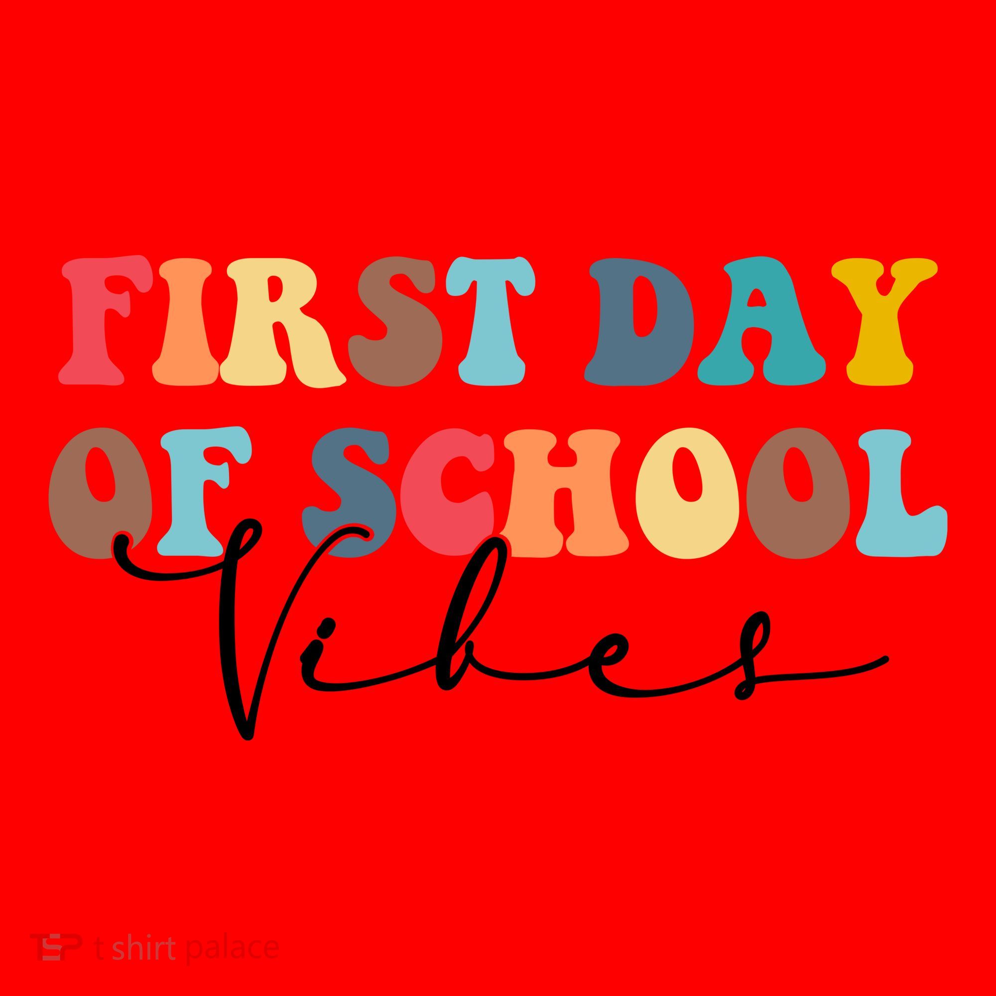 First Day Of School Vibes Santa Hat