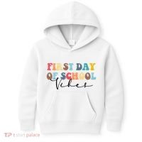 First Day Of School Vibes Kids Hoodie thumb 0