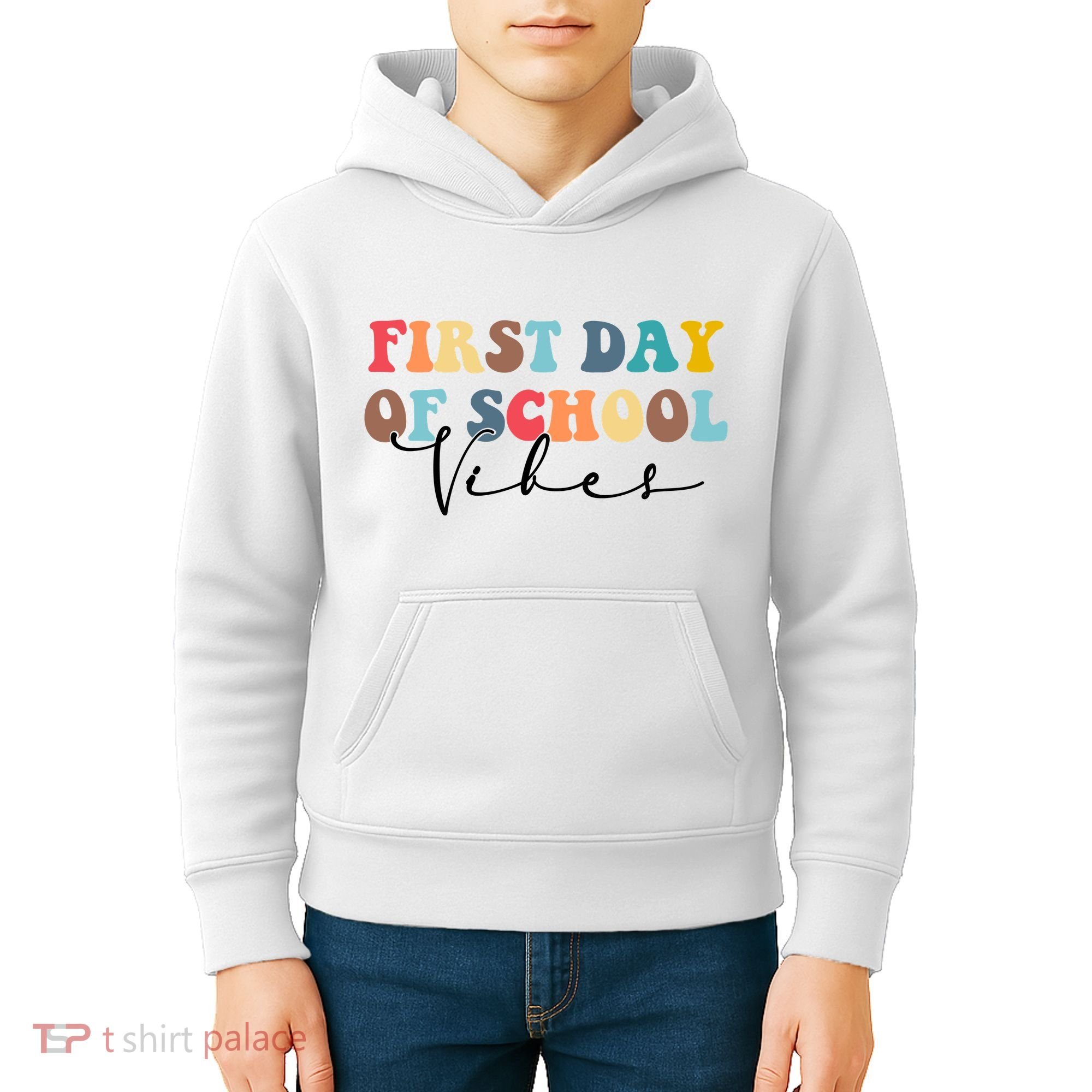 First Day Of School Vibes Kids Hoodie
