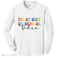 First Day Of School Vibes Kids Long Sleeve Shirt thumb 0