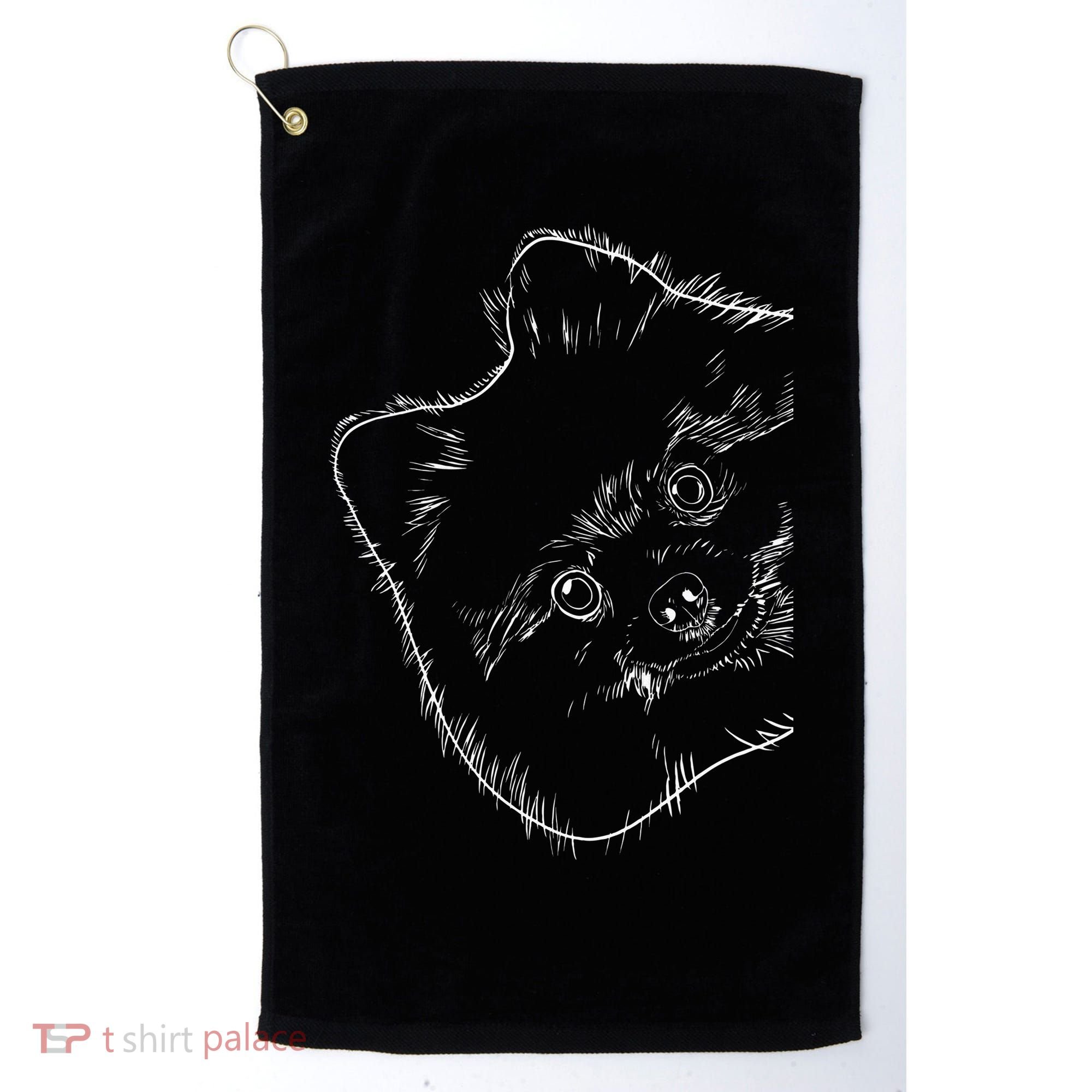 Funny Dog Pomeranian Golf Towel