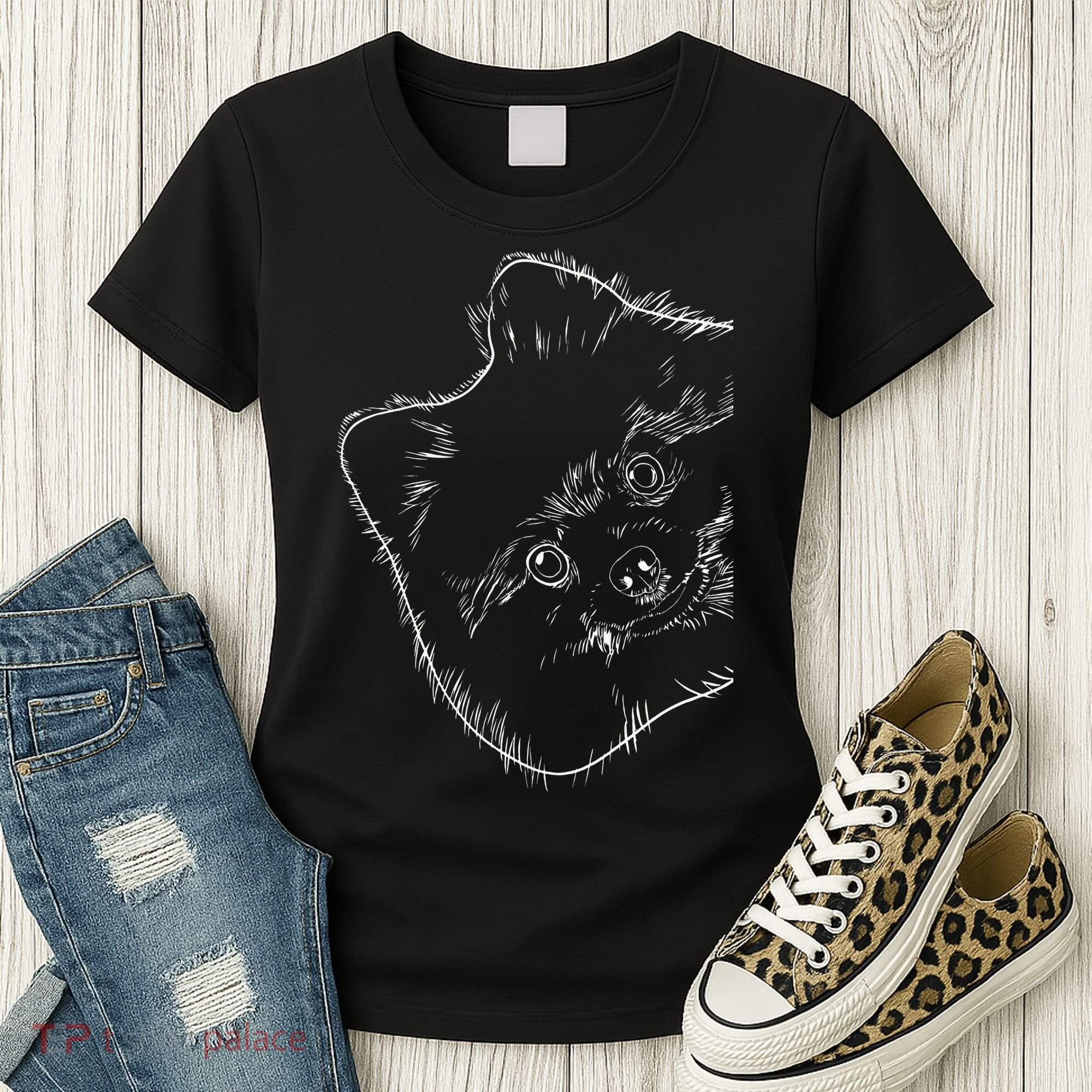 Funny Dog Pomeranian Women's T-Shirt