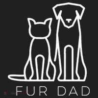 Fur Dad Pet Lover Cat Dog Dad Husband Funny Fathers Day Beanie thumb 2